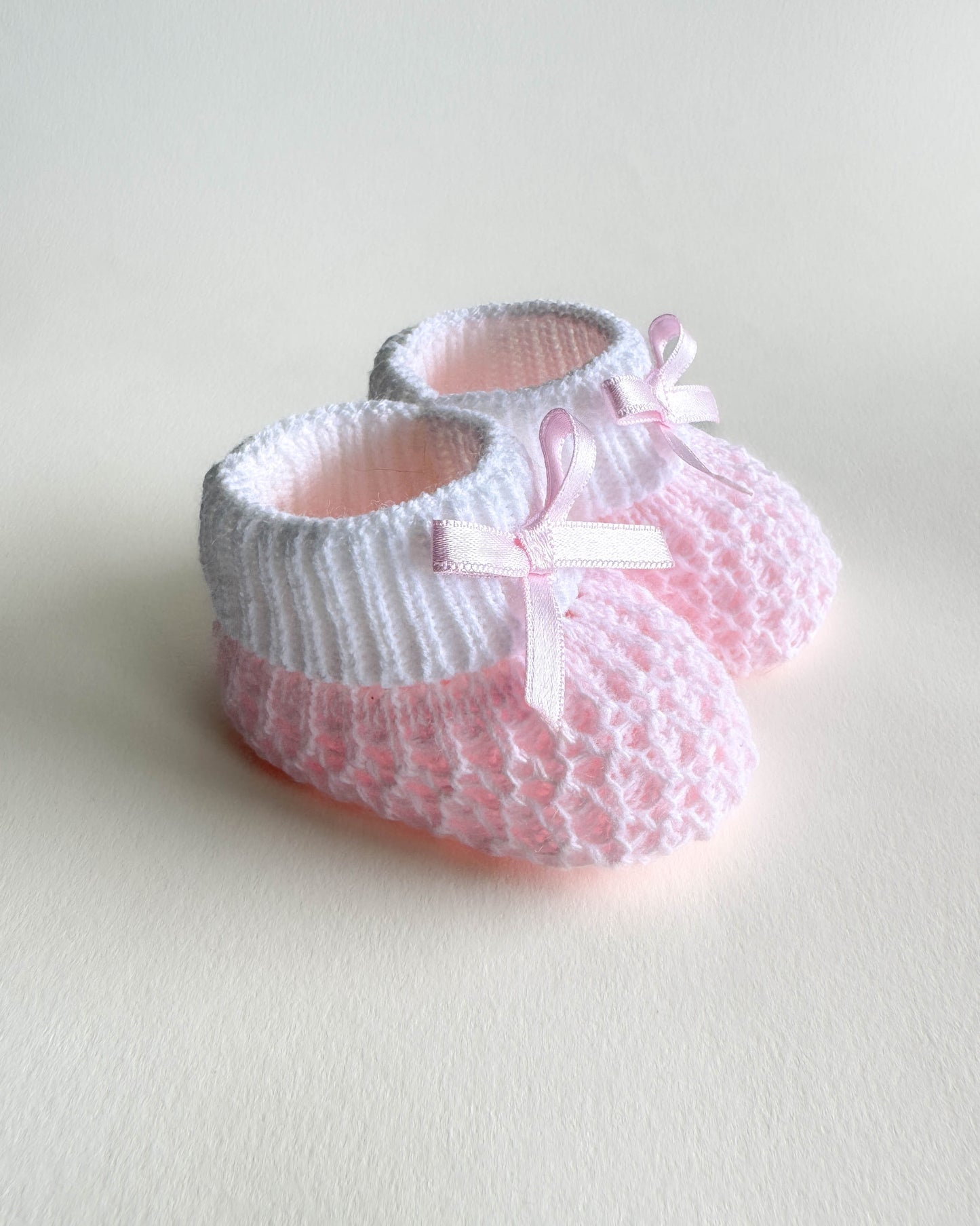 Perle Knit Baby Booties