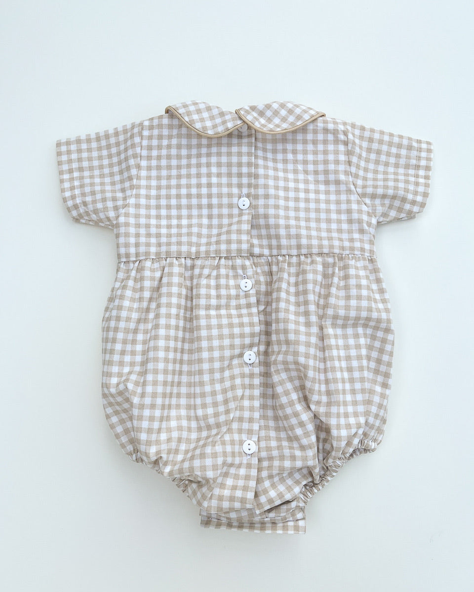 Evora Gingham Bubble Romper