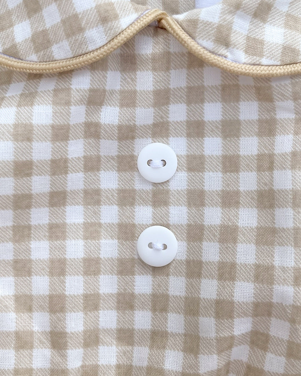 Evora Gingham Bubble Romper