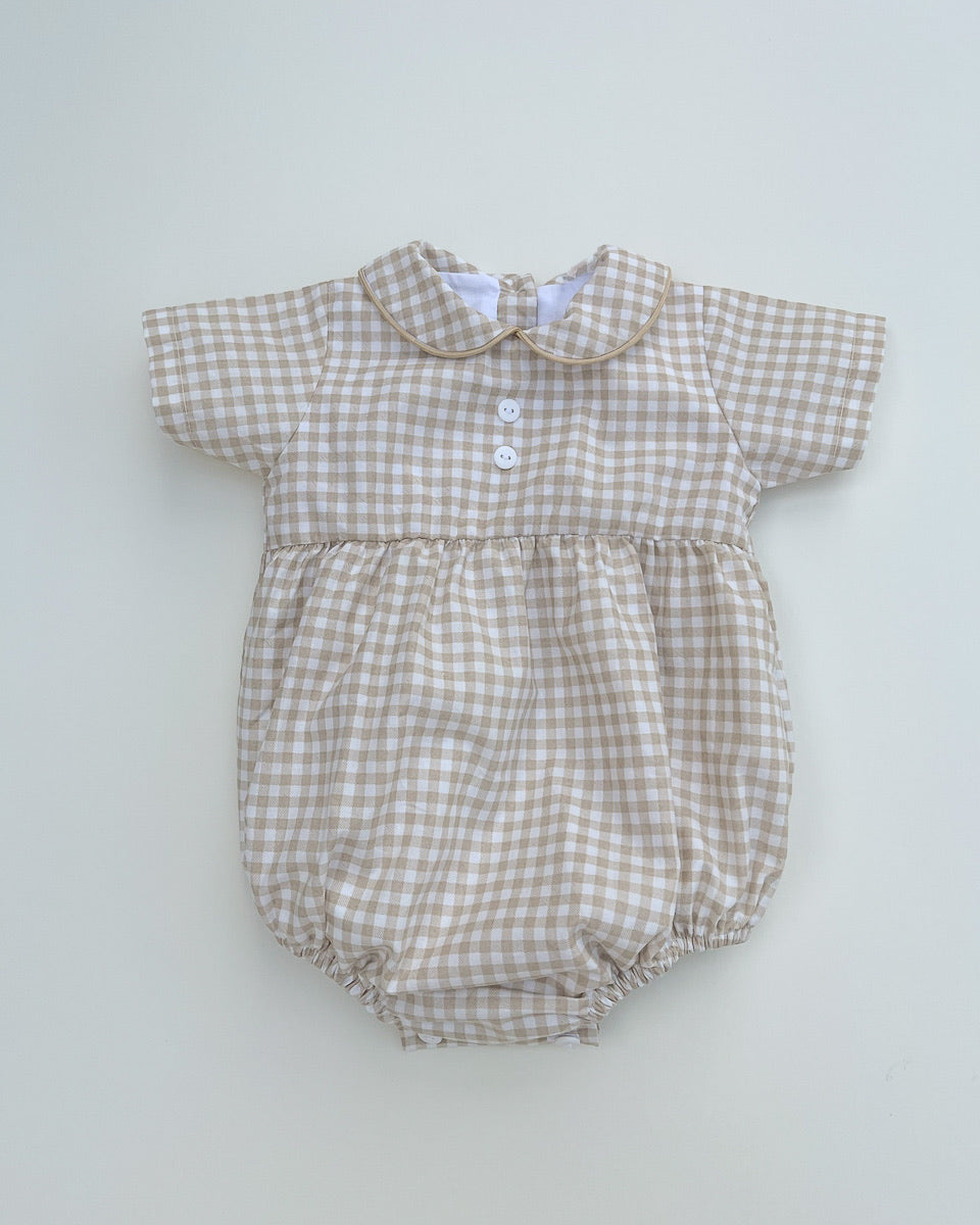Evora Gingham Bubble Romper