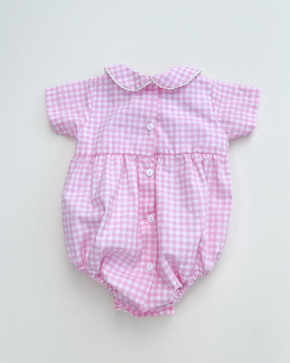 Evora Gingham Bubble Romper