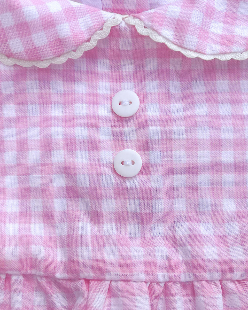 Evora Gingham Bubble Romper