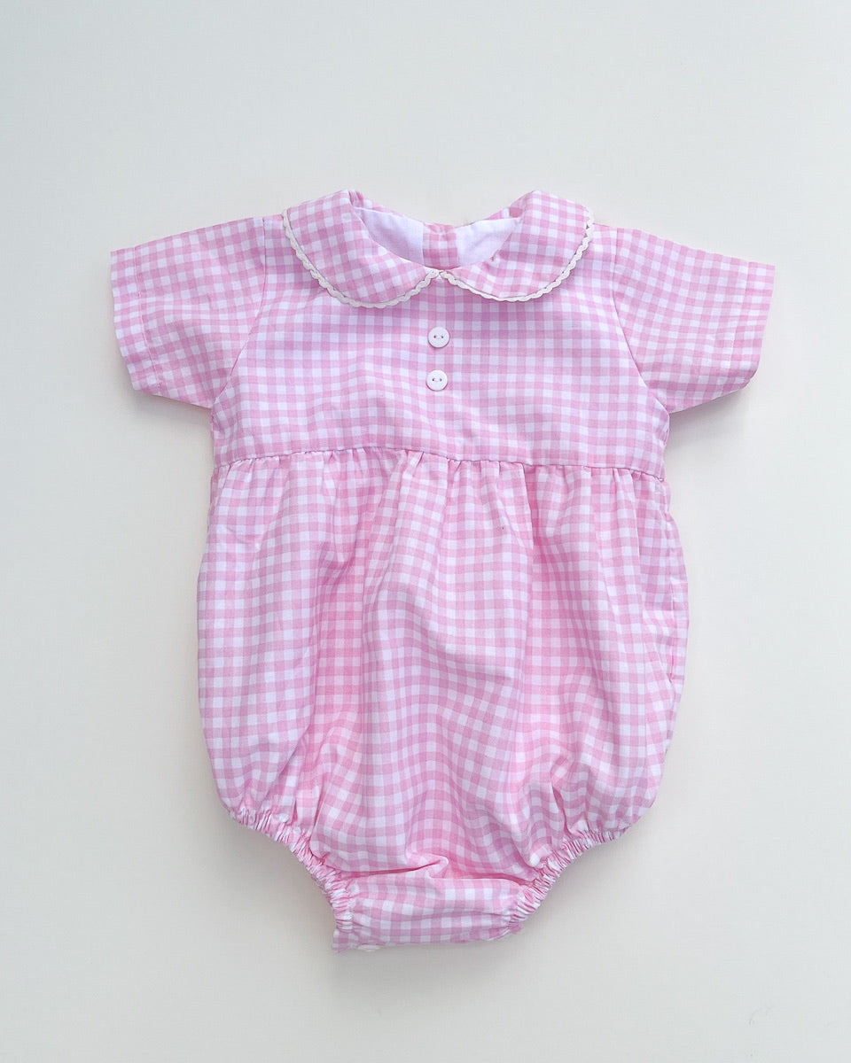 Evora Gingham Bubble Romper