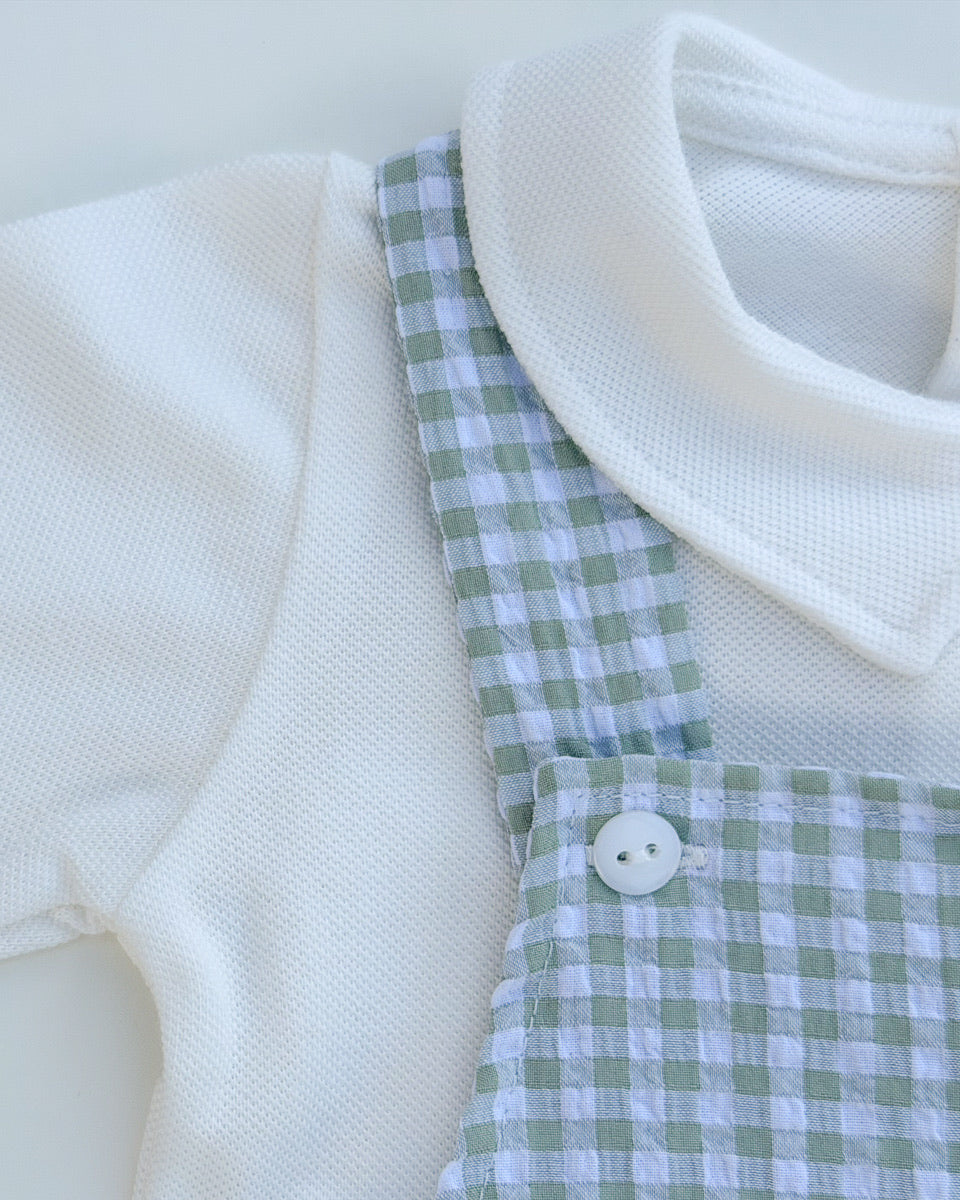 Francisco Gingham Romper Set
