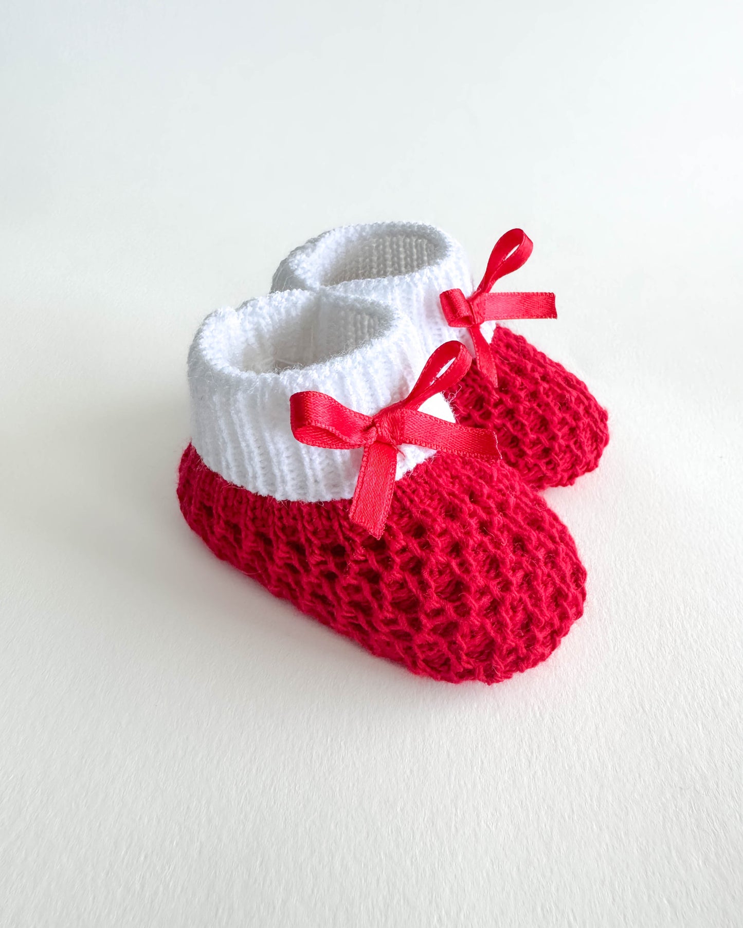 Perle Knit Baby Booties