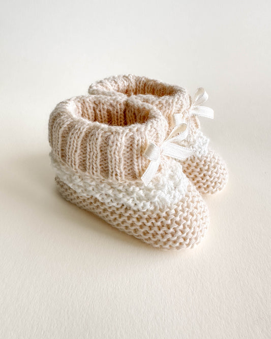 Perle Knit Baby Booties