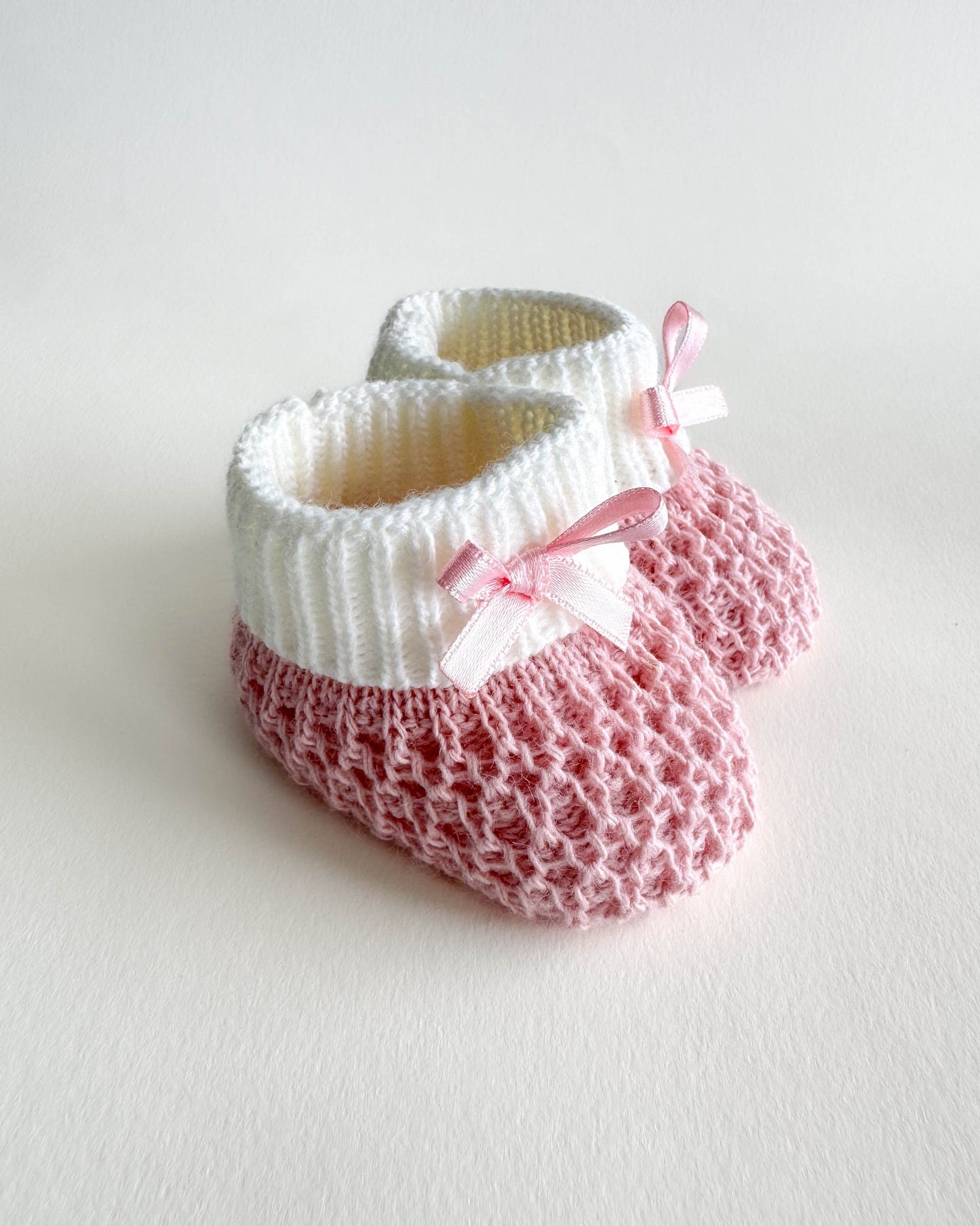 Perle Knit Baby Booties