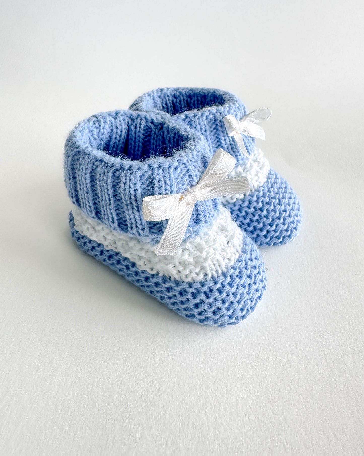 Perle Knit Baby Booties