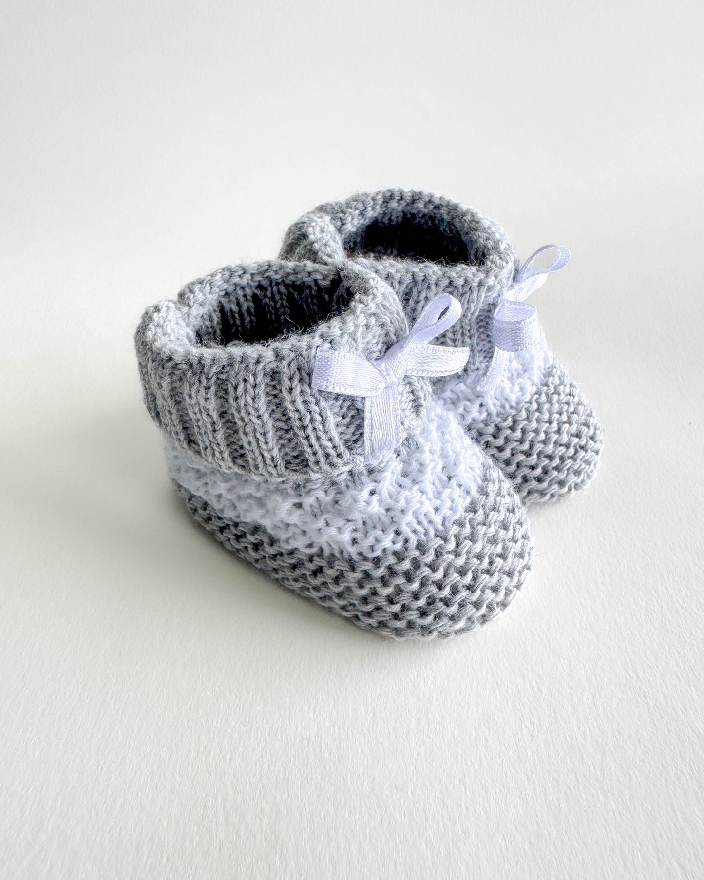 Perle Knit Baby Booties