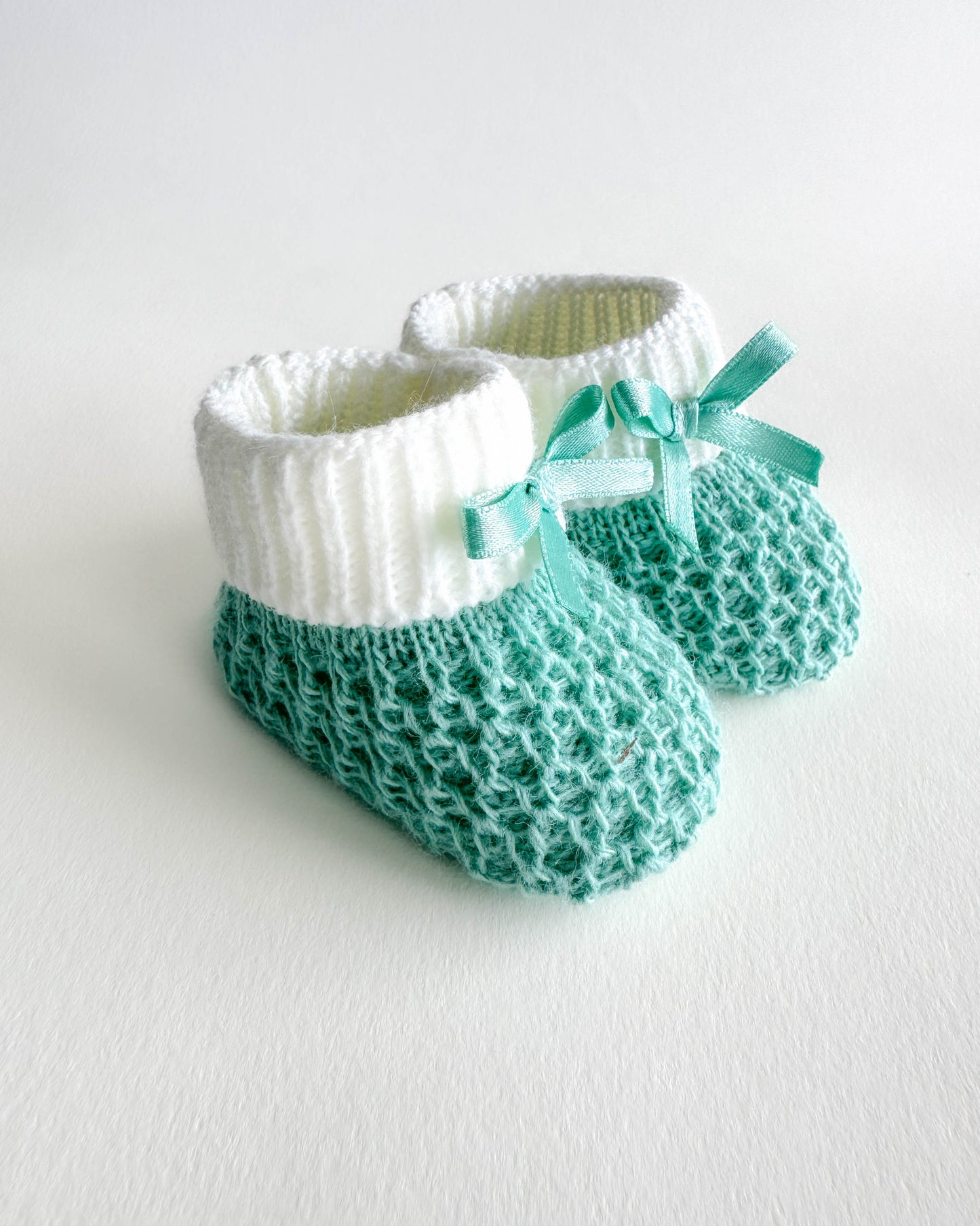 Perle Knit Baby Booties