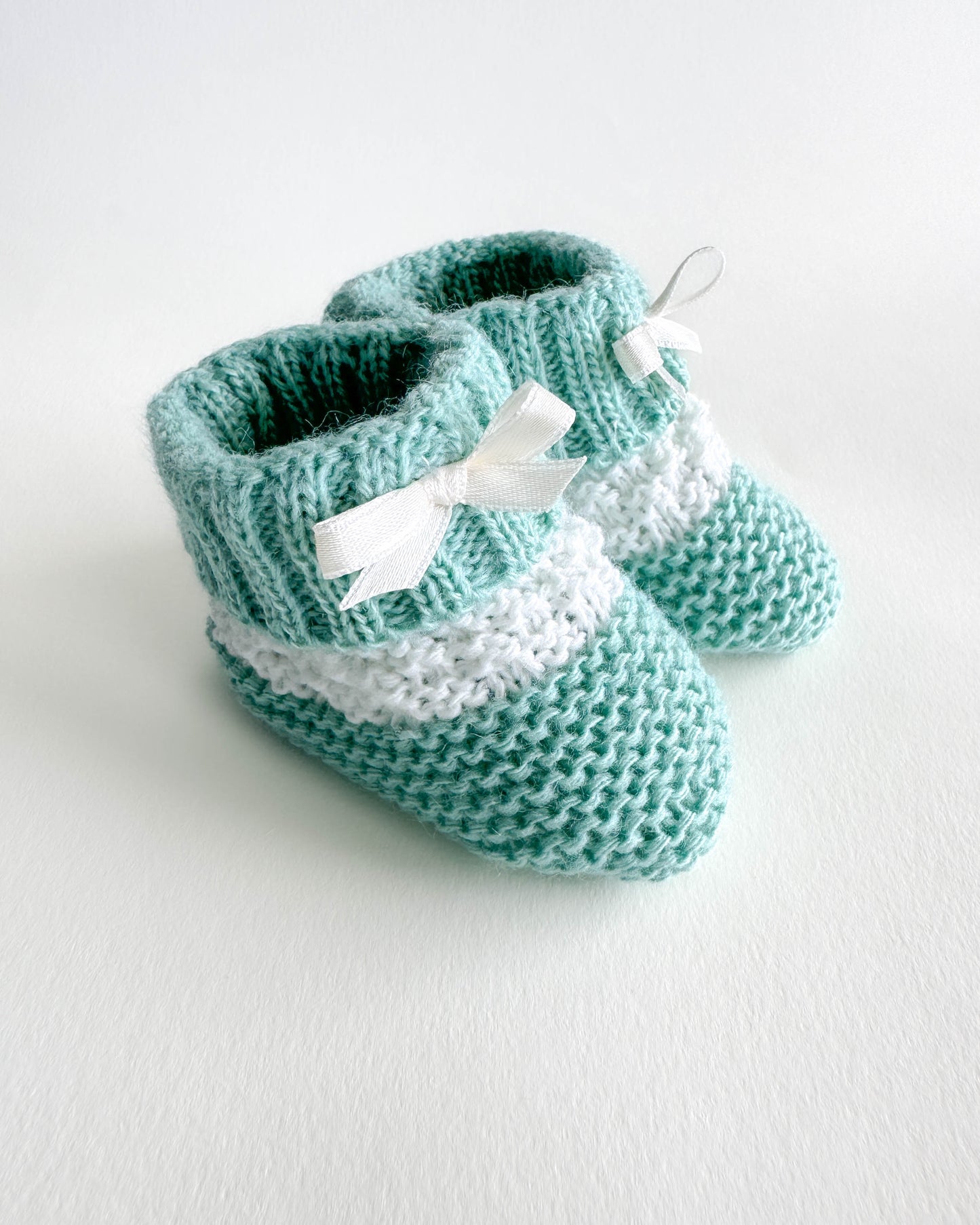 Perle Knit Baby Booties
