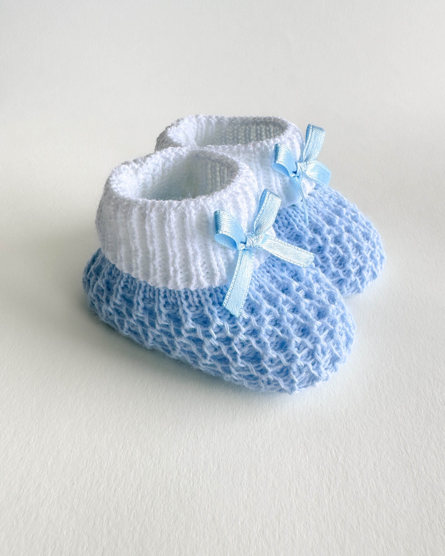 Perle Knit Baby Booties