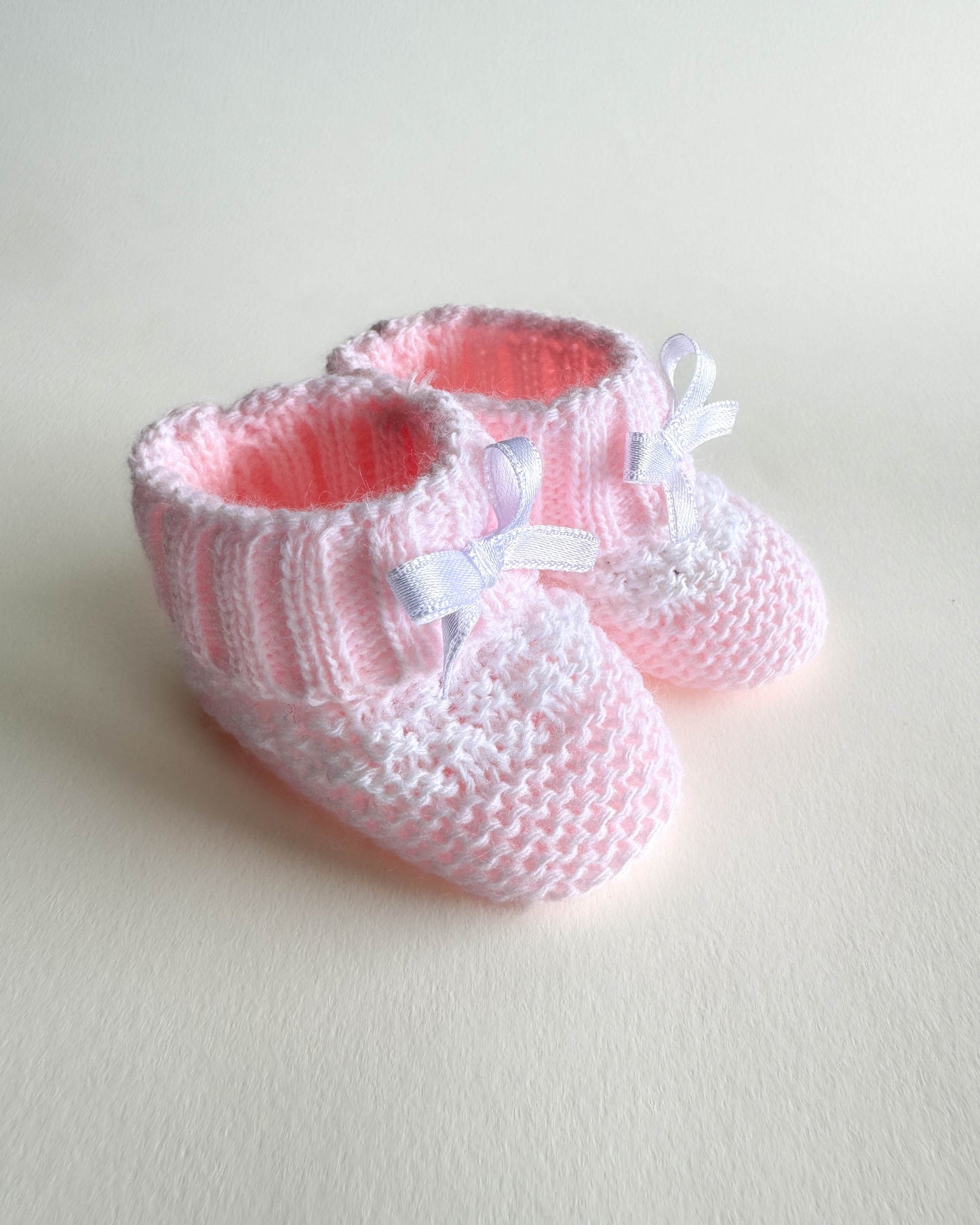 Perle Knit Baby Booties