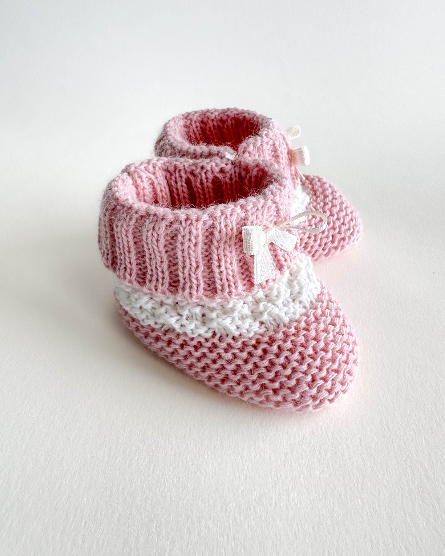 Perle Knit Baby Booties