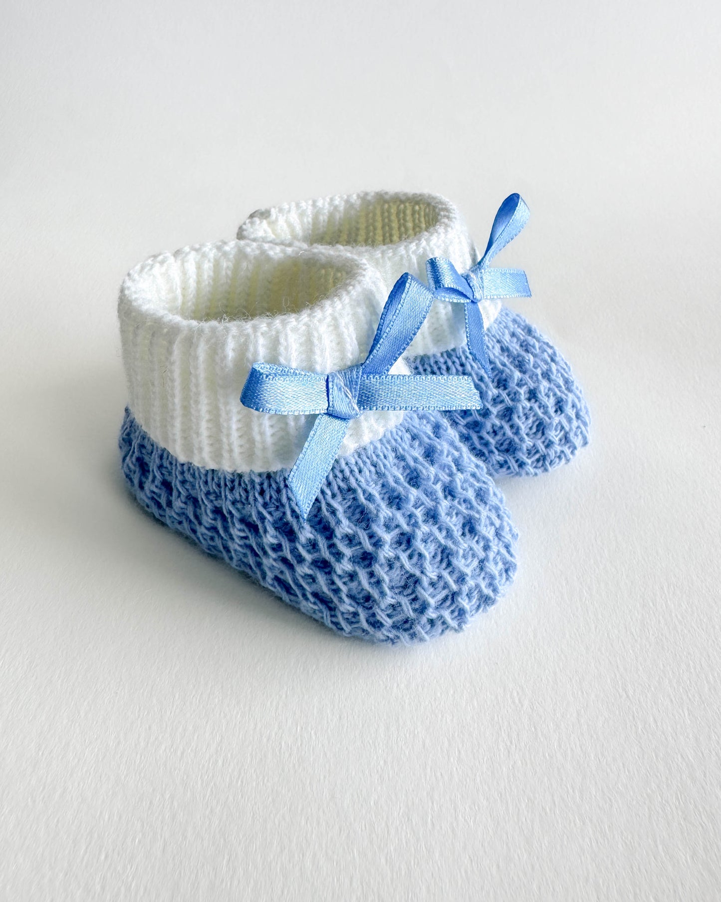 Perle Knit Baby Booties